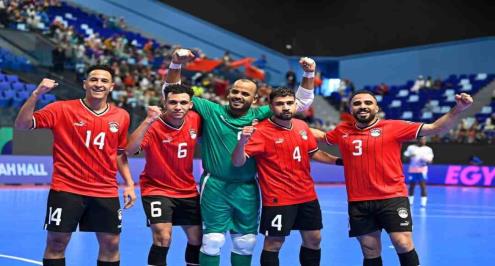 منتخب الصالات يهزم ناميبيا بعشرة أهداف في كأس الأمم الأفريقية